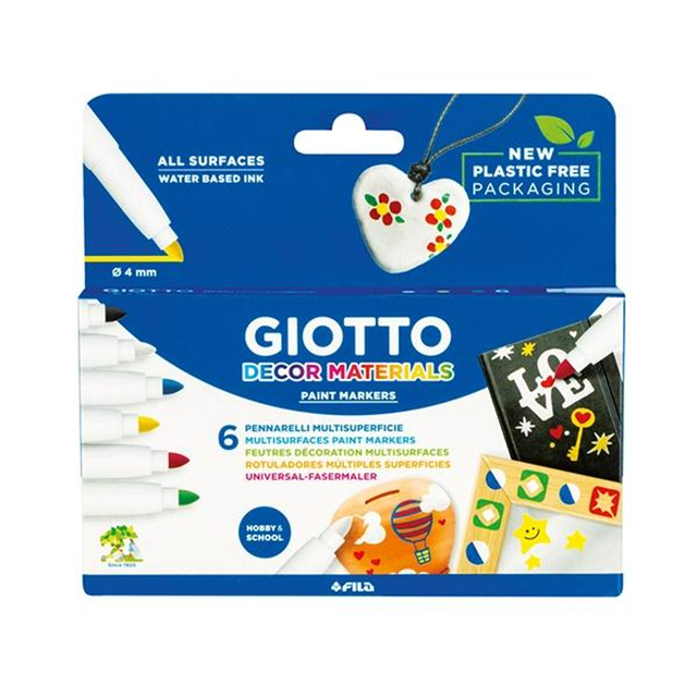 Rotulador Giotto C.6 Rotuladores Decor Materials Colores Surtidos