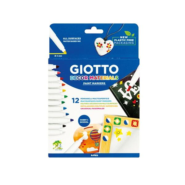Rotulador Giotto C.12 Rotuladores Decor Materials Colores Surtidos