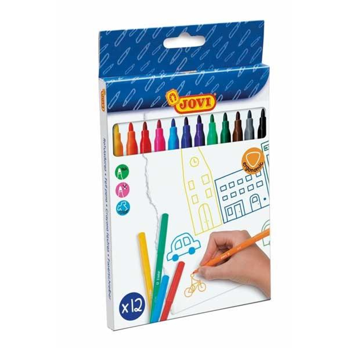Rotulador Jovi C.12 Rotuladores Colores Surtidos