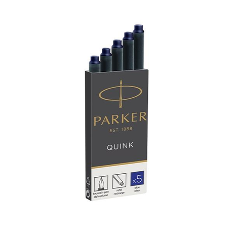 Rotulador Parker C.5 Recambios Tinta Quink Permanente Azul