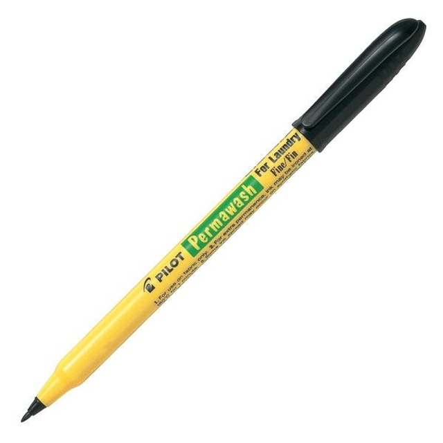Rotulador Pilot Marcador Permanente Especial Tela Trazo 0,9mm Negro