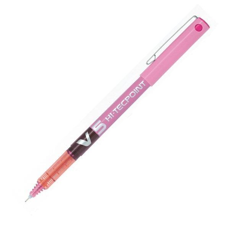 Rotulador Pilot V5 Punta Aguja Trazo 0,3mm Rosa