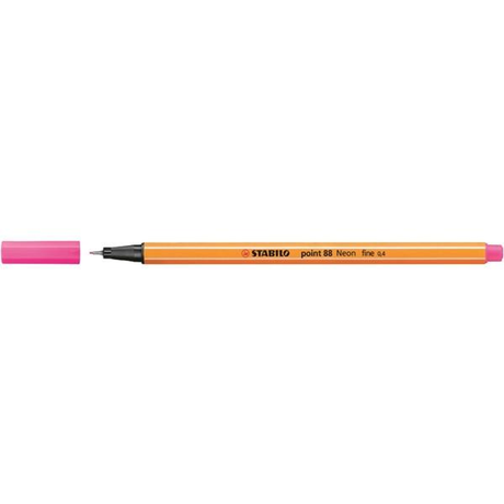 Rotulador Stabilo Point 88 Punta Fieltro Fina Trazo 0,4mm Rosa Neon