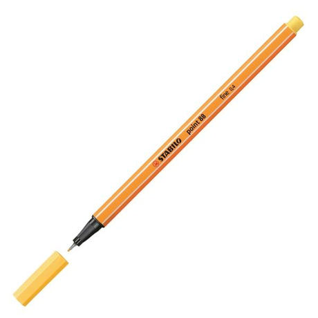 Rotulador Stabilo Point 88 Punta Fieltro Fina Trazo 0,4mm Amarillo