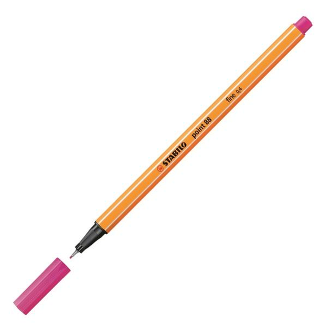 Rotulador Stabilo Point 88 Punta Fieltro Fina Trazo 0,4mm Rosa