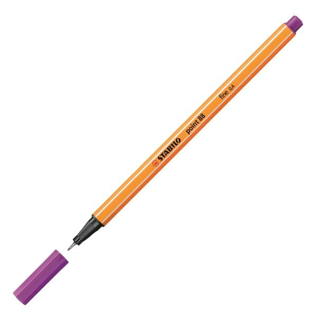 Rotulador Stabilo Point 88 Punta Fieltro Fina Trazo 0,4mm Granza Lila