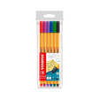 Rotulador Stabilo Paq.6 Rotuladores Point 88 Punta Fibra 0,4mm Surtidos