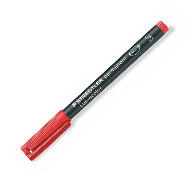 Rotulador Staedtler Permanente Lumocolor Trazo 0,4mm Rojo