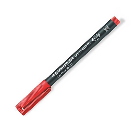 Rotulador Staedtler Permanente Lumocolor Trazo 0,9mm Rojo