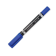 Rotulador Staedtler Permanente Lumocolor Duo Trazo 0,6mm y 1,5mm Azul