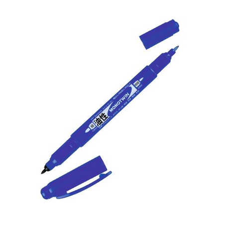 Rotulador Tombow Permanente Mono Twin Doble Punta Fina y Gruesa Nazul