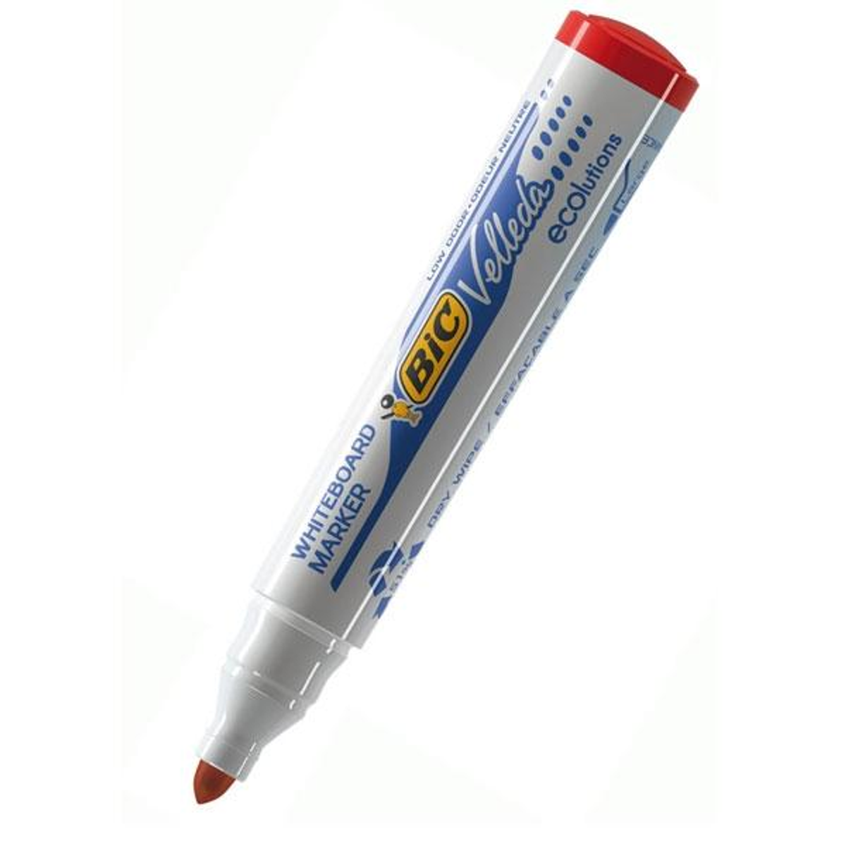 Rotulador Velleda Marcador Pizarra Bic 1701 Punta Conica Trazo 1,3mm Rojo