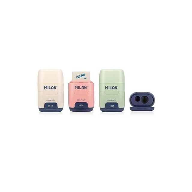 Sacapuntas con goma MILAN Compact 1918 Colores Surtidos
