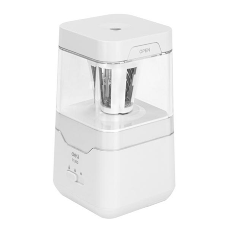 Sacapuntas Deli Afilalapices Electrico Pilas y Conexion USB Blanco