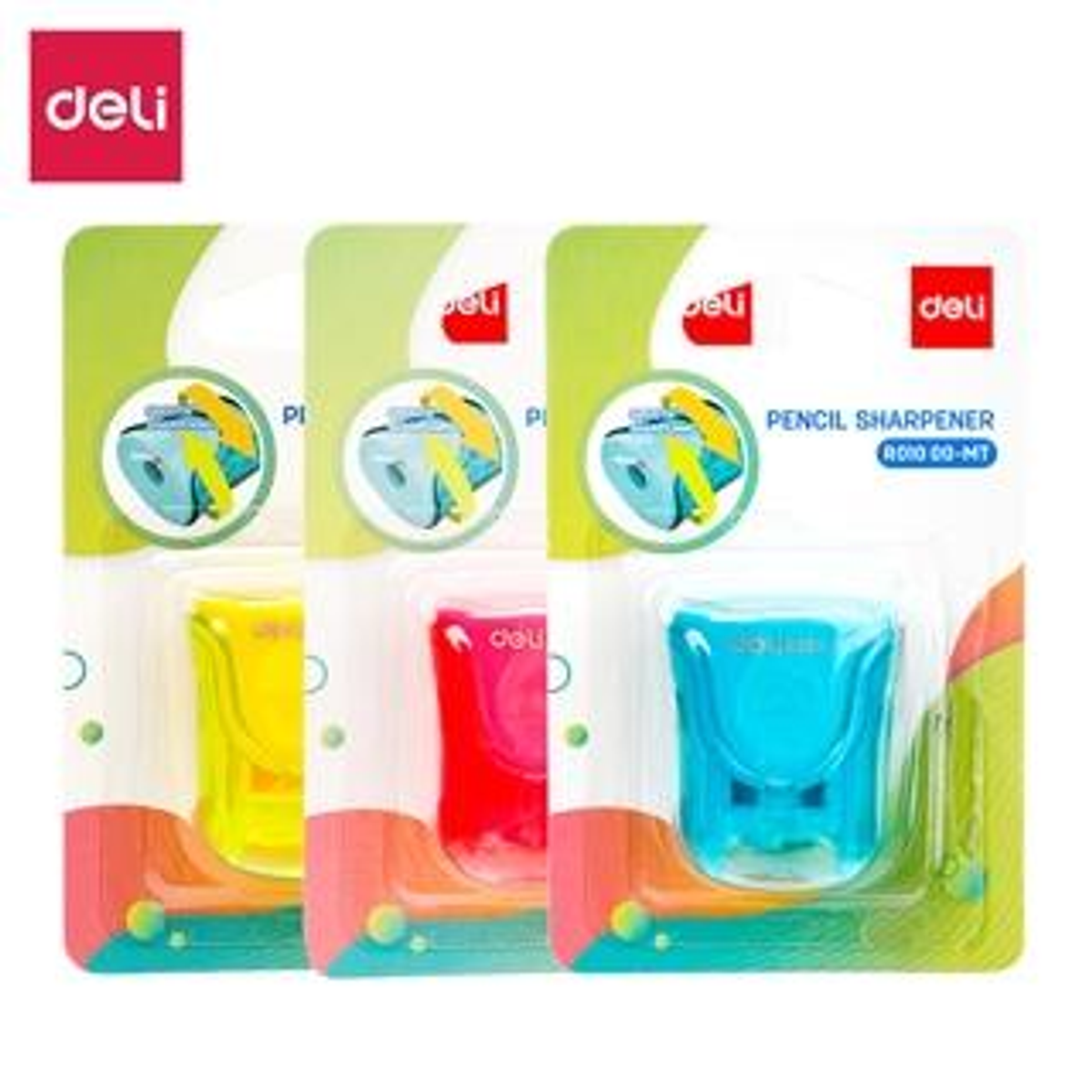 Sacapuntas Deli Bl. Afilalapices con Deposito U-touch 1 Agujero Colores Surtidos