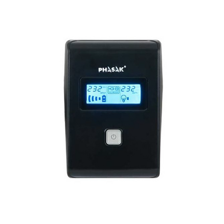 SAI PHASAK Esential 650VA 360W line-interactive - vista 3