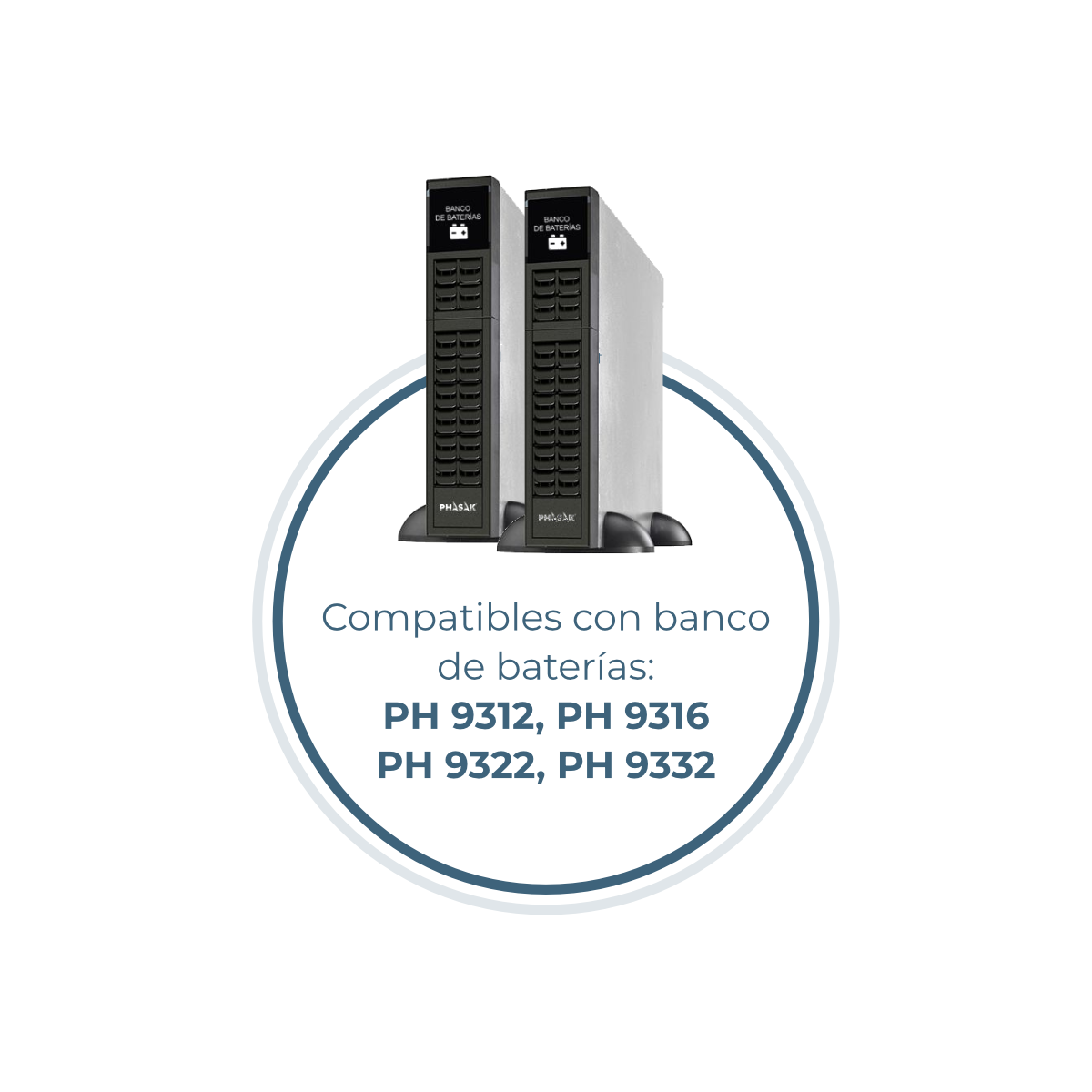 SAI PHASAK Online Rack 1000VA 900W online - vista 3