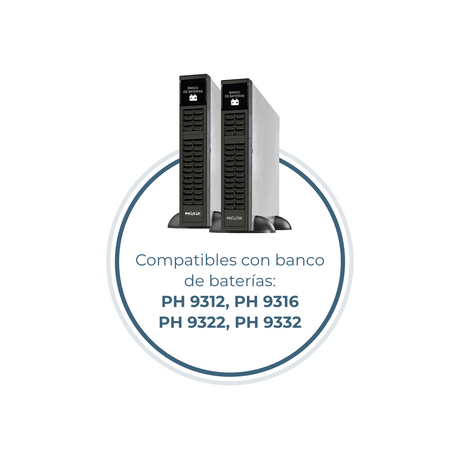 SAI PHASAK Online Rack 1000VA 900W online - vista 3