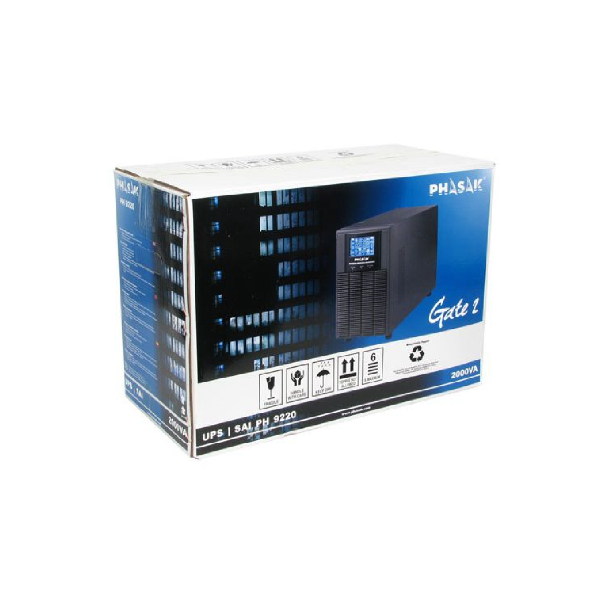 SAI PHASAK Smart Pro 2000VA 1600W online - vista 4