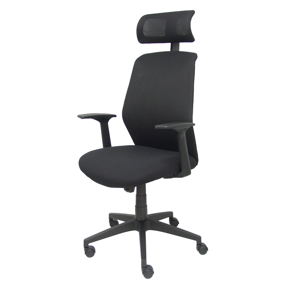 Silla de oficina Foröl Parolis Malla + Aran - Cabecero - Negro