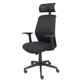 Silla de oficina Foröl Parolis Malla + Aran - Cabecero - Negro