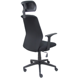 Silla de oficina Foröl Parolis Malla + Aran - Cabecero - Negro