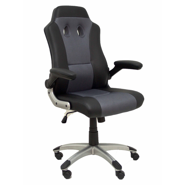 Silla gaming Piqueras y Crespo Talave Similpiel - Negro / Gris