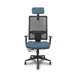 Silla de oficina Piqueras y Crespo Horna Bali + Malla - Sincro con traslack · Brazos 1D · Ruedas - Gris Oscuro