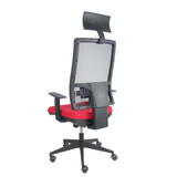 Silla de oficina Piqueras y Crespo Horna Bali + Malla - Ref. fabricante 10TKM840B100B10CRPC - Rojo