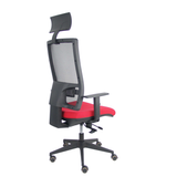 Silla de oficina Piqueras y Crespo Horna Bali + Malla - Ref. fabricante 10TKM840B100B10CRPC - Rojo