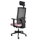 Silla de oficina Piqueras y Crespo Horna Bali + Malla - Ref. fabricante 10TKM840B100B10CRPC - Rosa