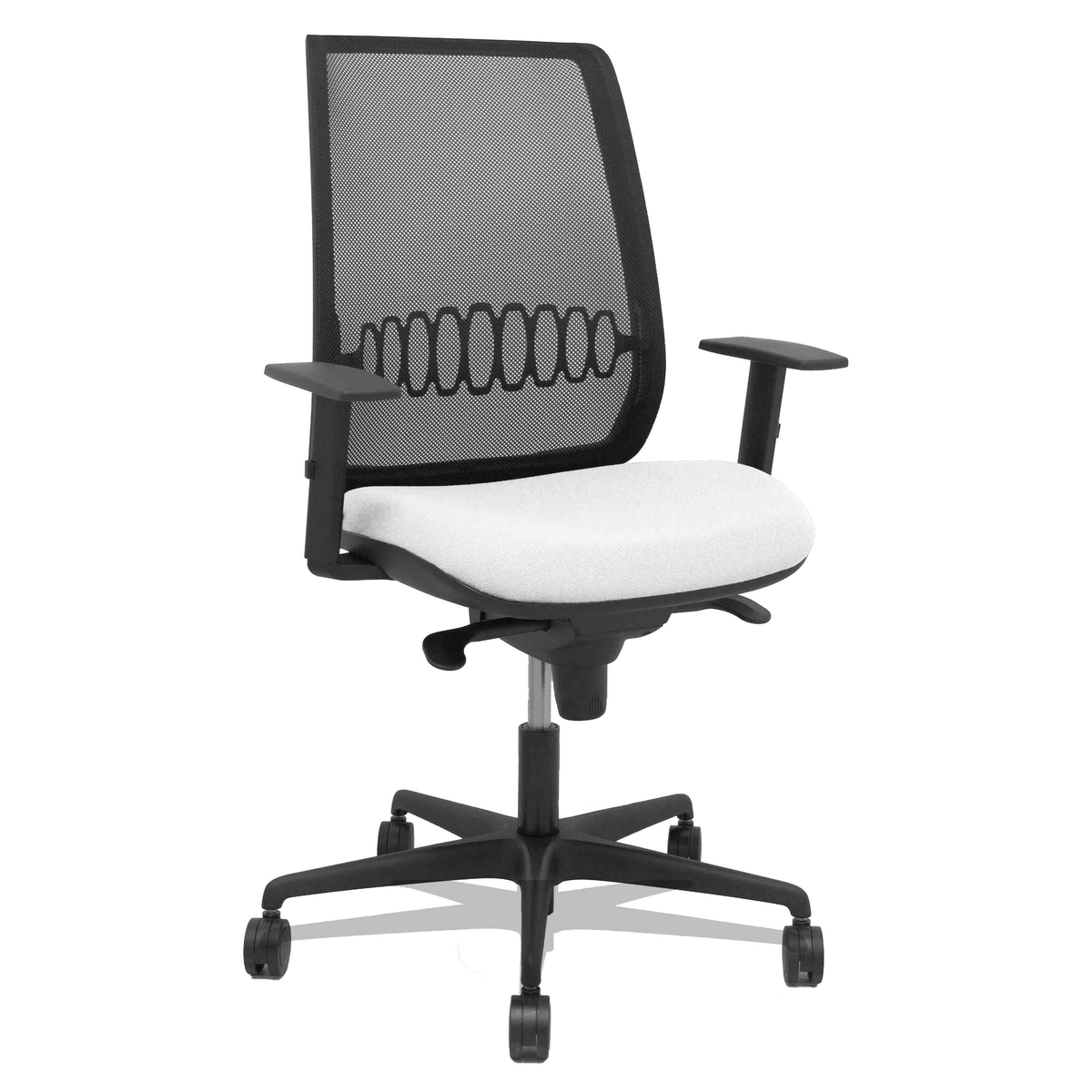 Silla de oficina Piqueras y Crespo Alares Malla + Bali - Sincro · Brazos regulables - Tonos - Blanco