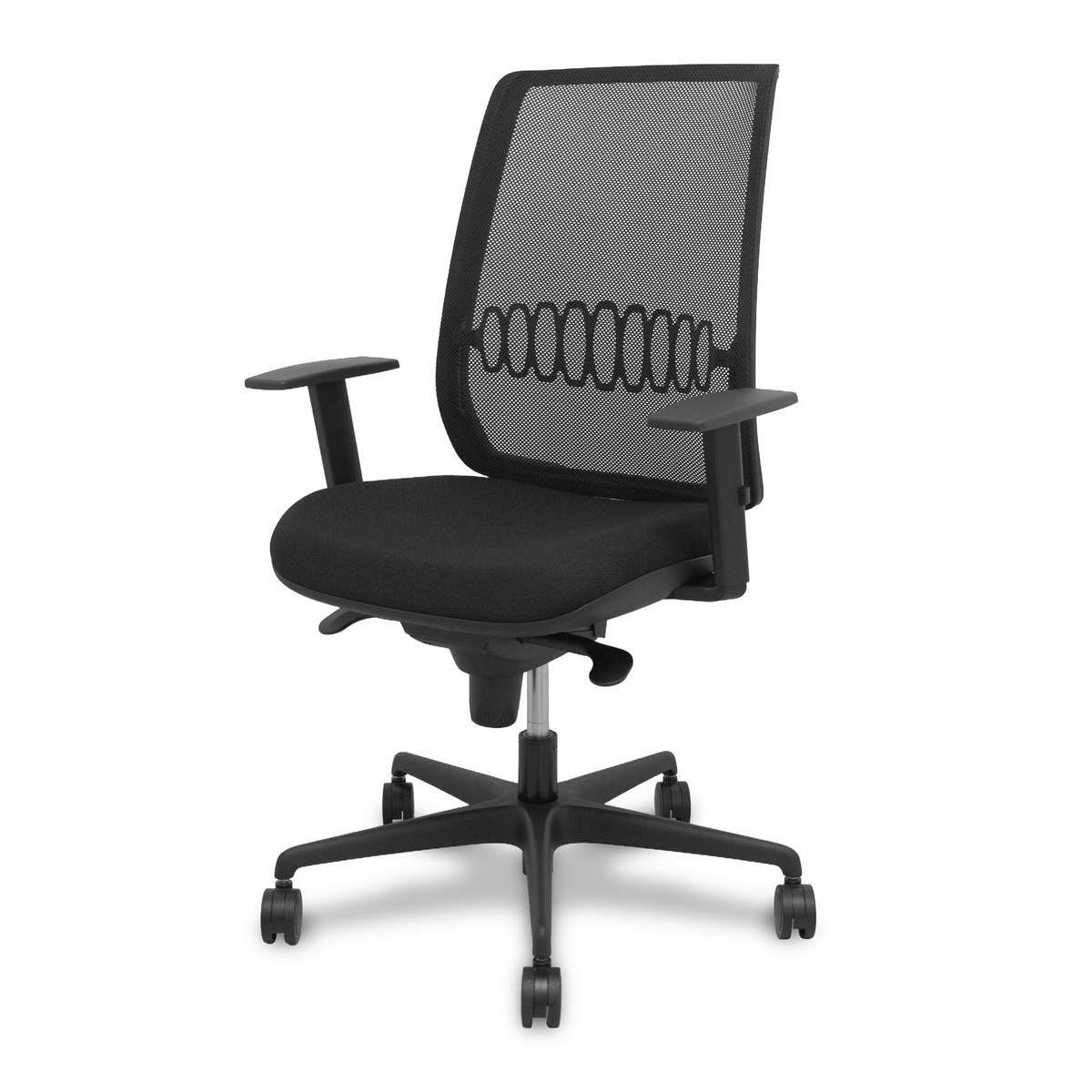 Silla de oficina Piqueras y Crespo Alares Malla + Bali - Sincro · Brazos regulables - Tonos - Negro