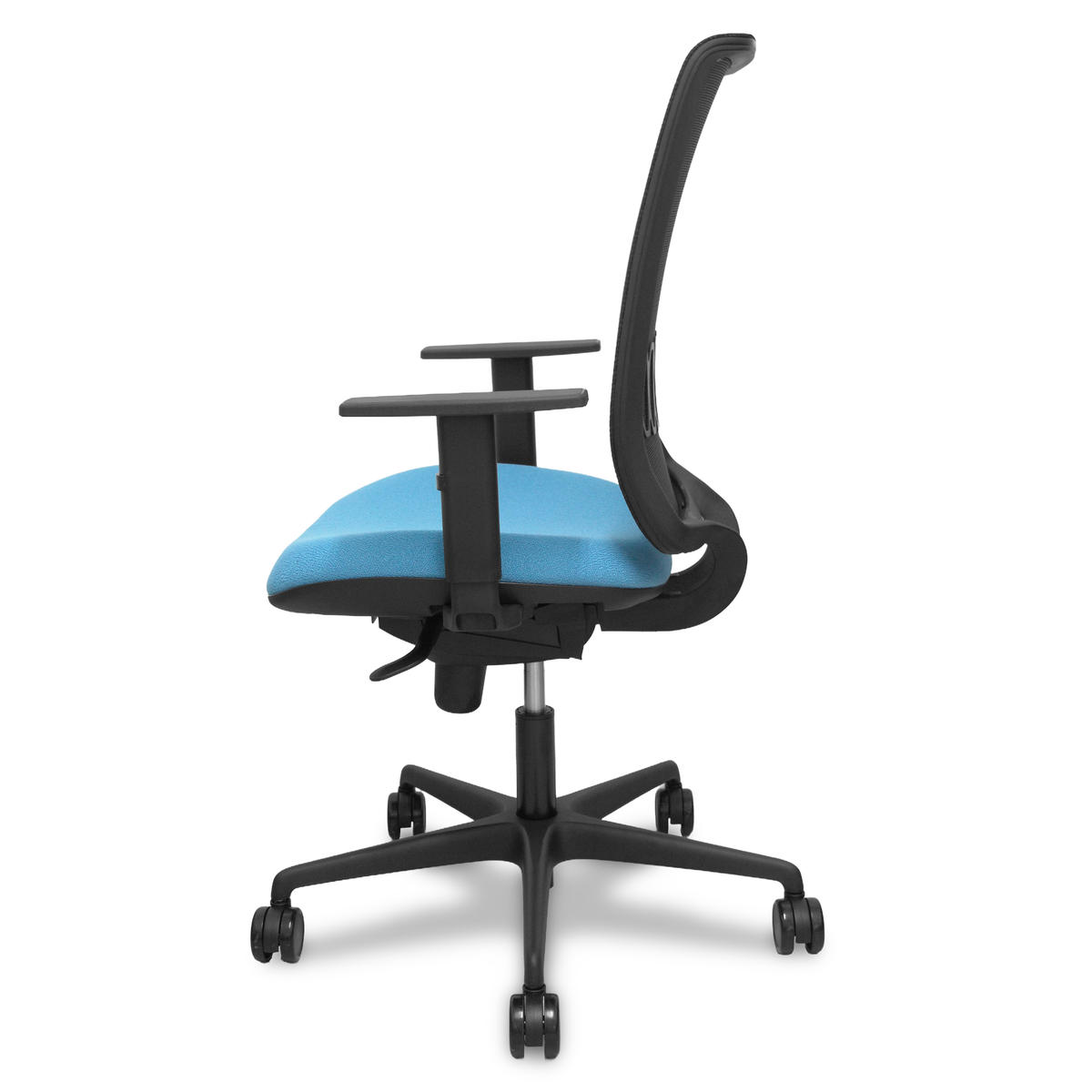 Silla de oficina Piqueras y Crespo Alares Malla + Bali - Sincro · Brazos regulables - Colores - Azul Cielo