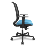 Silla de oficina Piqueras y Crespo Alares Malla + Bali - Sincro · Brazos regulables - Colores - Azul Cielo