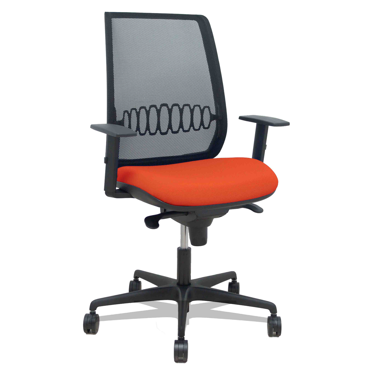 Silla de oficina Piqueras y Crespo Alares Malla + Bali - Sincro · Brazos regulables - Colores - Naranja Oscuro