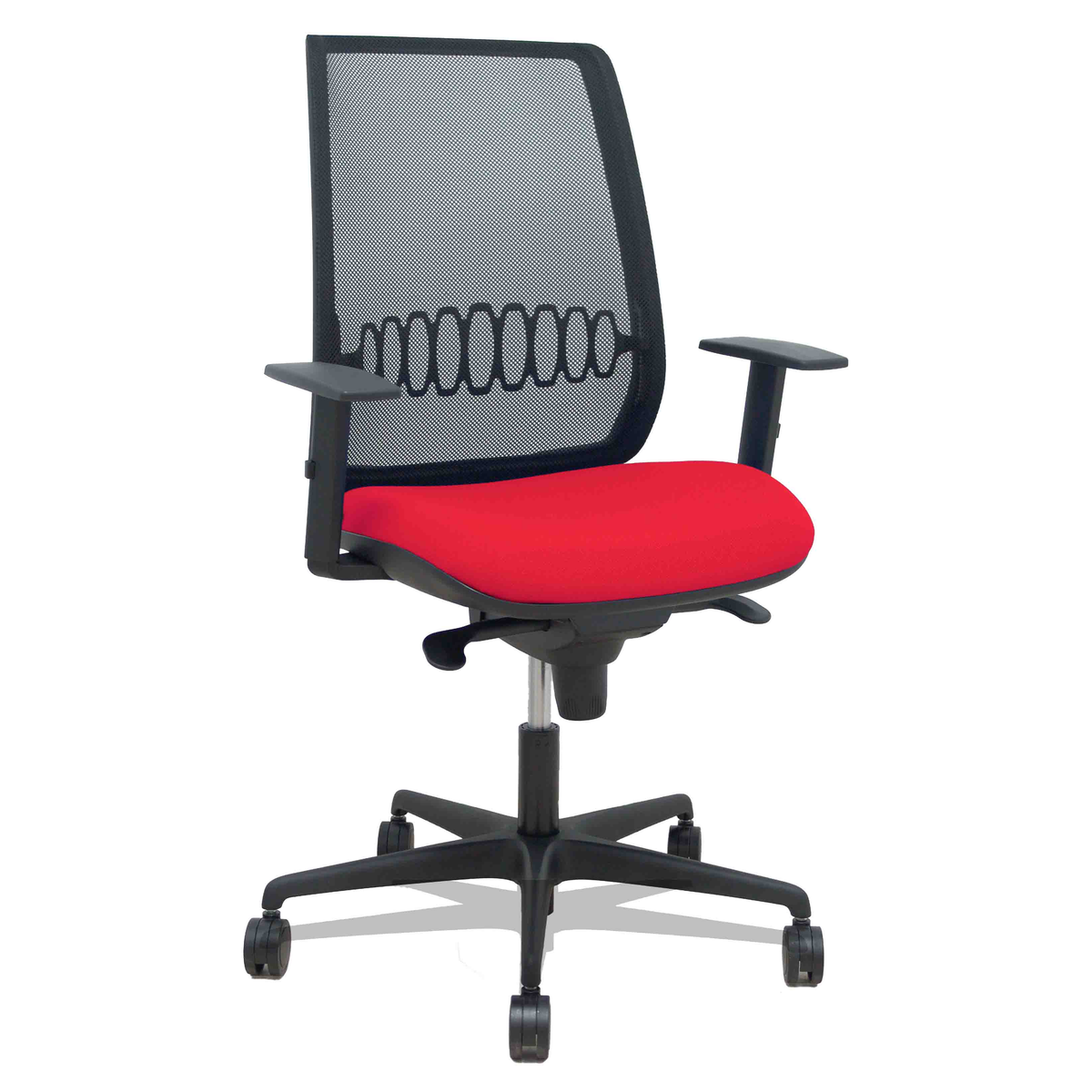 Silla de oficina Piqueras y Crespo Alares Malla + Bali - Sincro · Brazos regulables - Colores - Rojo