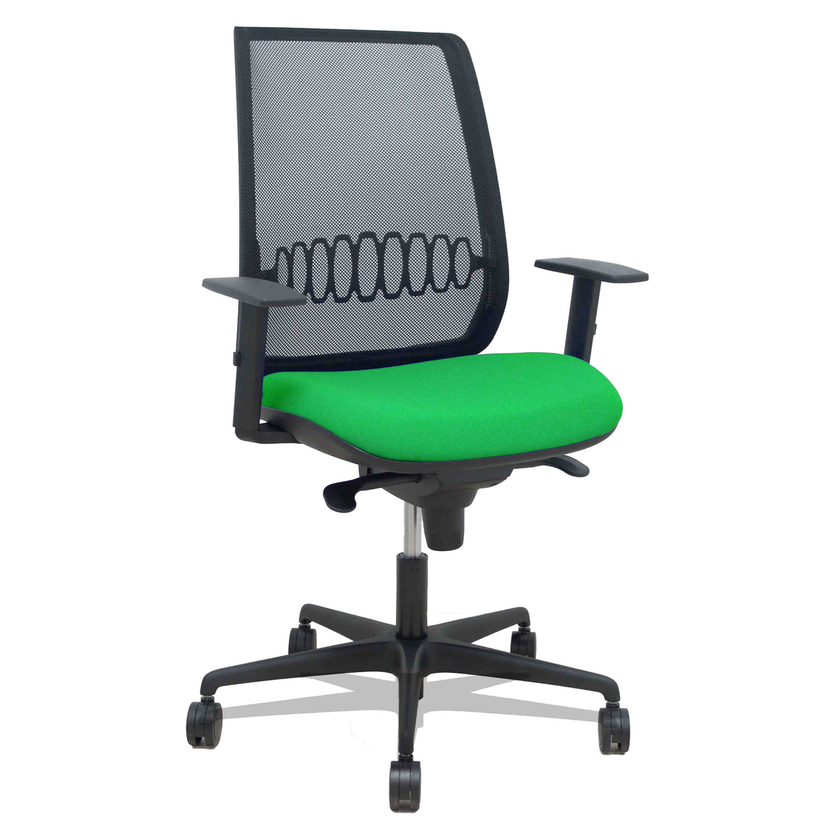 Silla de oficina Piqueras y Crespo Alares Malla + Bali - Sincro · Brazos regulables - Colores - Verde