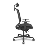 Silla de oficina Piqueras y Crespo Alares Malla Cabecero Malla + Bali - Sincro · Brazos - Negro