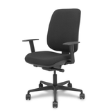 Silla de oficina Piqueras y Crespo Alares Tapizada Bali - Sincro con traslack · Brazos - Negro