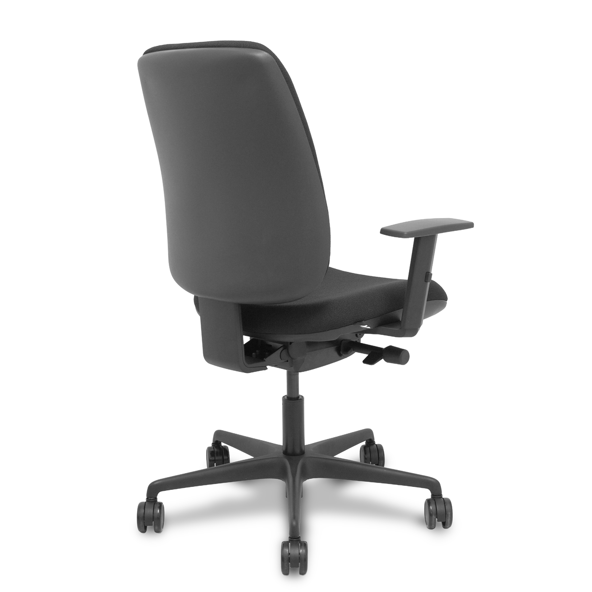 Silla de oficina Piqueras y Crespo Alares Tapizada Bali - Sincro con traslack · Brazos - Negro