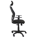 Silla de oficina Piqueras y Crespo Alocen Malla + Bali - Ref. fabricante 345SM840B100B10CRNC - Negro
