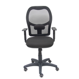 Silla de oficina Piqueras y Crespo Alocen Malla + Bali - Brazos regulables · Ruedas parquet - Negro