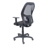 Silla de oficina Piqueras y Crespo Alocen Malla + Bali - Brazos regulables · Ruedas parquet - Negro