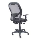 Silla de oficina Piqueras y Crespo Alocen Malla + Bali - Brazos regulables · Ruedas parquet - Negro