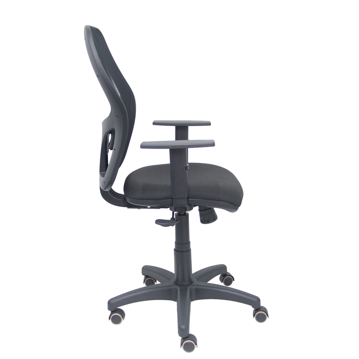 Silla de oficina Piqueras y Crespo Alocen Malla + Bali - Brazos regulables · Ruedas parquet - Negro