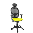 Silla de oficina Piqueras y Crespo Alocen Malla + - Ref. fabricante 345SM840SP100B10CRNC - Amarillo