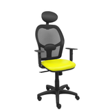 Silla de oficina Piqueras y Crespo Alocen Malla + - Ref. fabricante 345SM840SP100B10CRNC - Amarillo