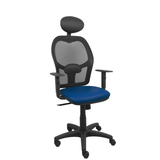 Silla de oficina Piqueras y Crespo Alocen Malla + - Ref. fabricante 345SM840SP100B10CRNC - Azul Marino
