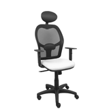 Silla de oficina Piqueras y Crespo Alocen Malla + - Ref. fabricante 345SM840SP100B10CRNC - Blanco